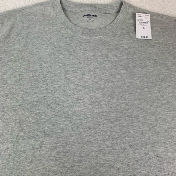 LANDS’ END Gray Men’s Super-T - Picture 2 of 5